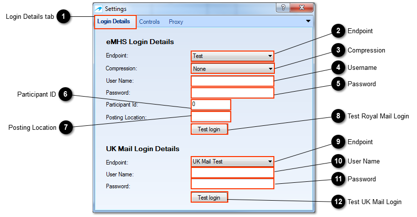 Login Details