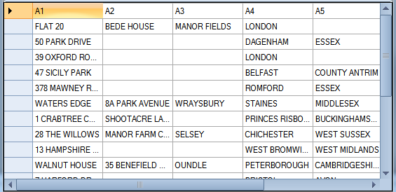 2. Input File Sample View