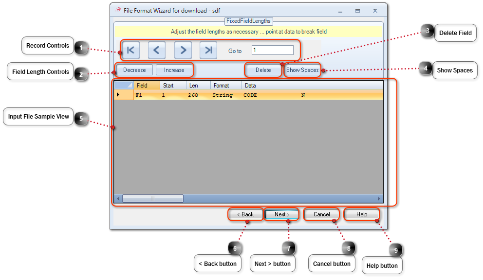 Step 2 - Fixed Field Lengths