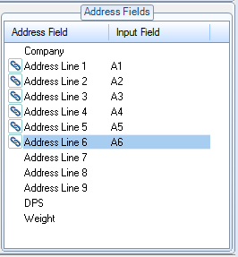 6. Address Field Display